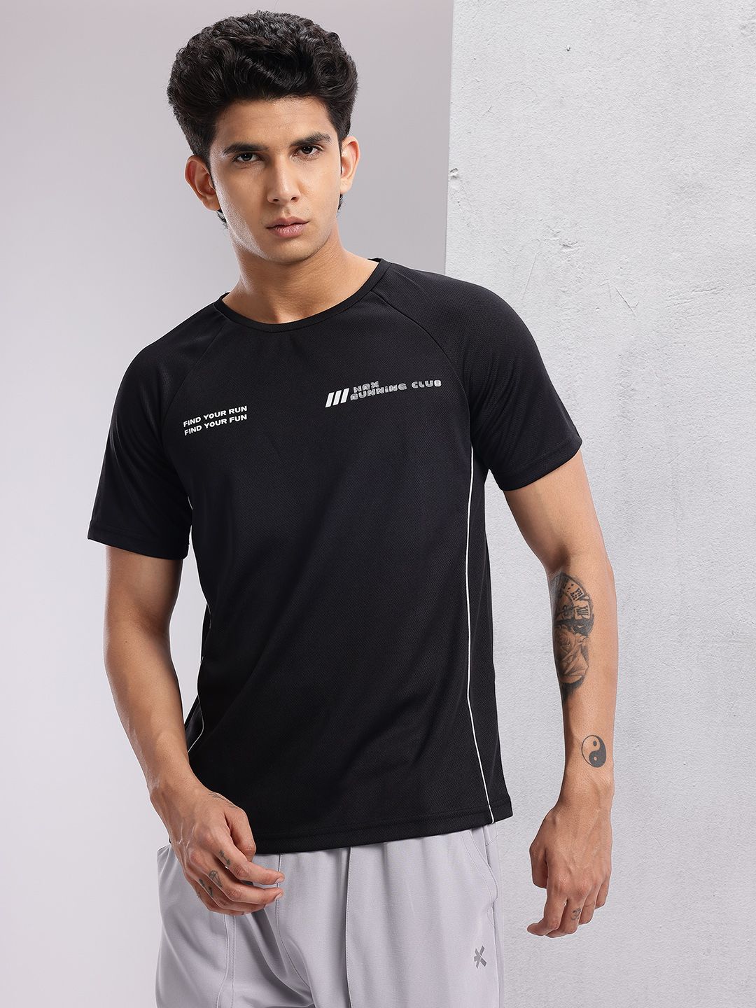 HRX by Hrithik Roshan Men Typography Printed Rapid-Dry Running T-shirt