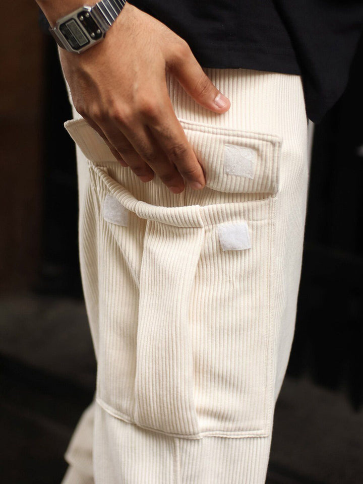 Powerlook Men Side Pocket Baggy Fit Cotton Track Pant