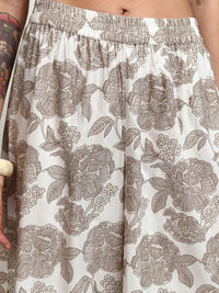 Vishudh Floral Printed Panelled Kurta with Palazzos