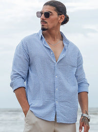 Powerlook Men Micro Checks Opaque Checked Casual Shirt