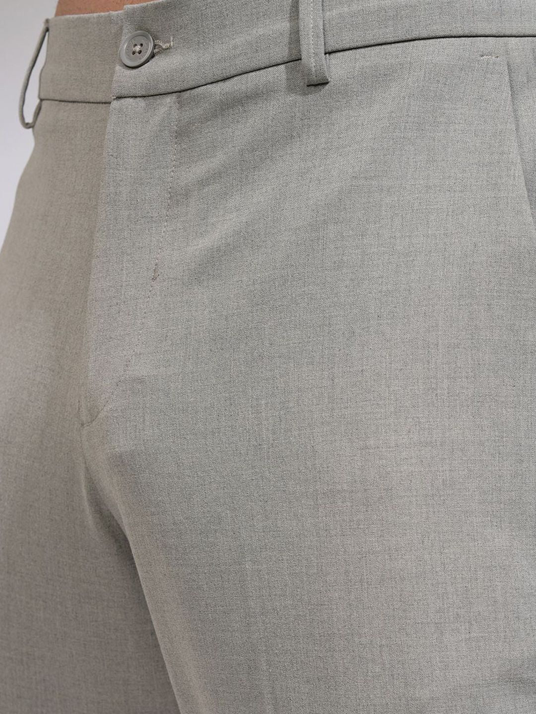 HIGHLANDER Men Corduroy Textured Smart Formal Pant