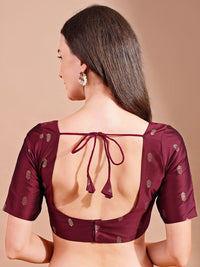 Tikhi Imli Woven Design Saree Blouse