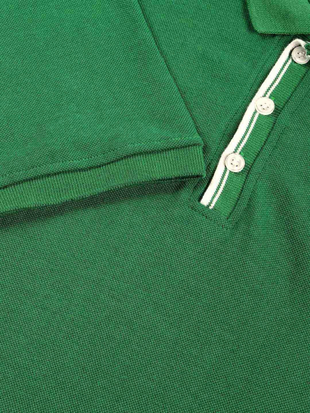 Thomas Scott Men Solid Polo Collar Cotton T-shirt