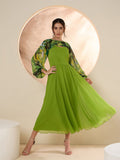 Antheaa Chiffon Embellished Maxi Dress