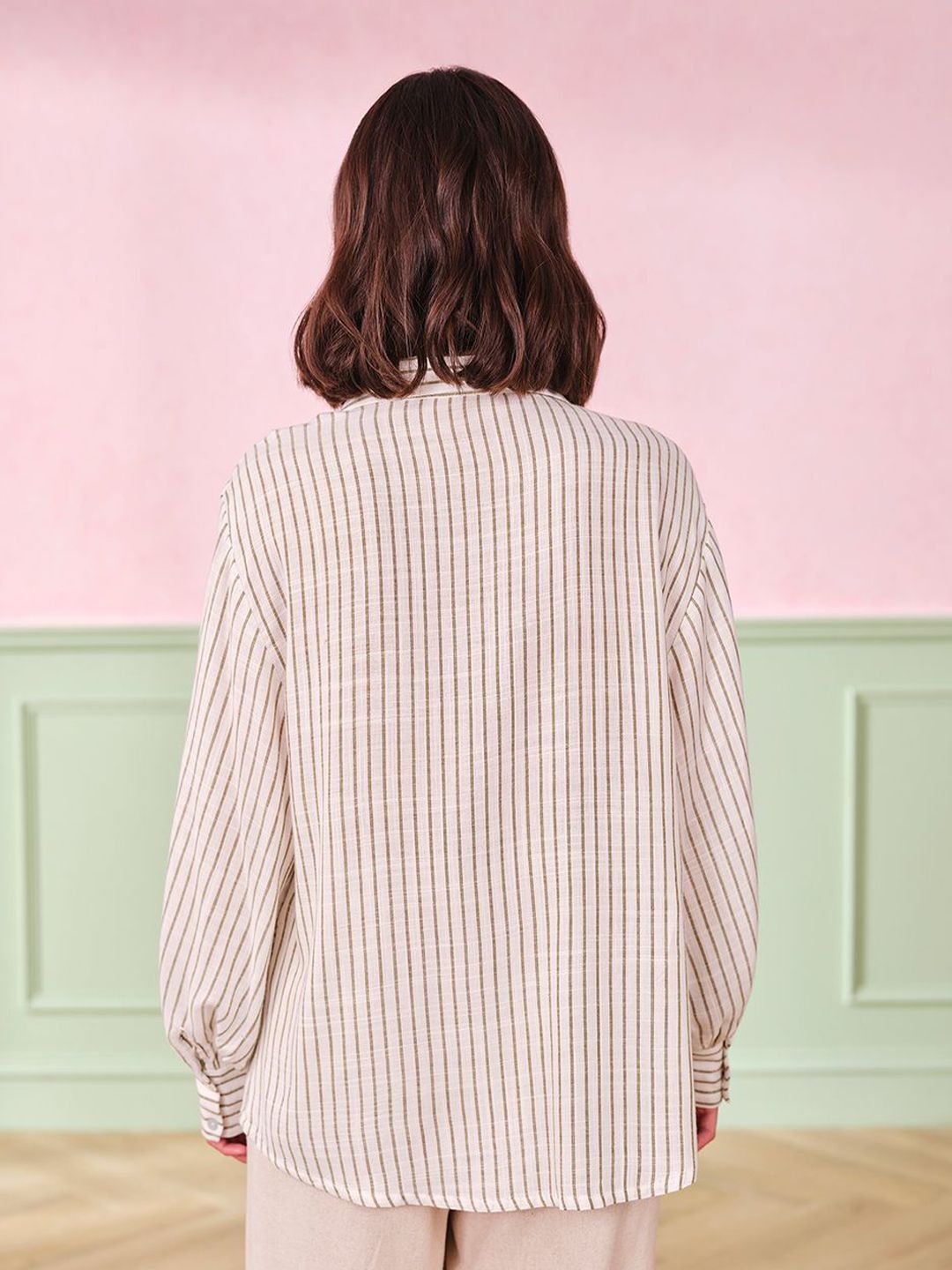 AND Striped Cotton Top