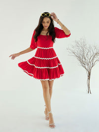 Pink Paprika by SASSAFRAS Women Fit & Flare Dress