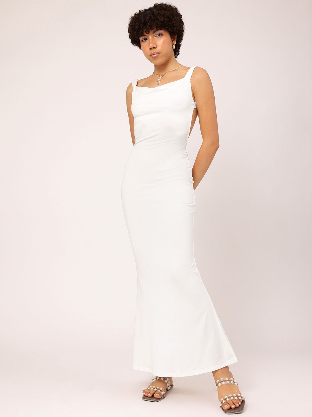 DressBerry Bohemian Beat Backless Maxi Sheath Dress