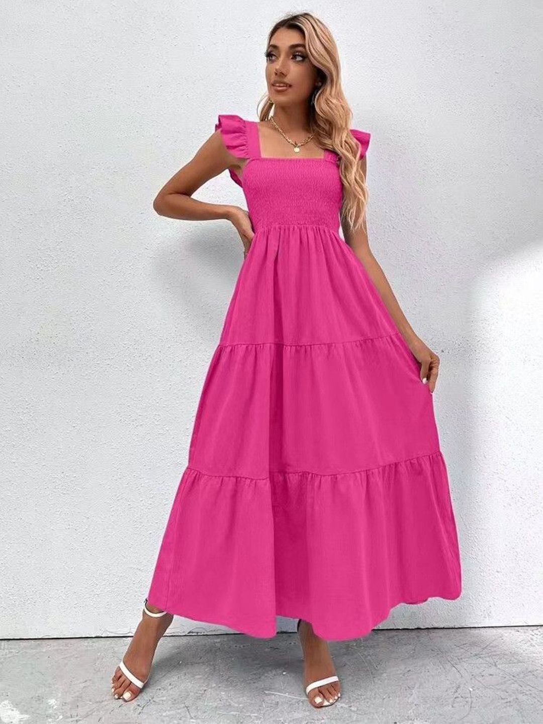 all about you Women Solid Maxi Dress