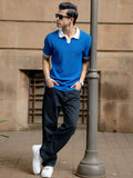 Powerlook SS25 Colourblocked Contrast Polo Collar T-Shirt