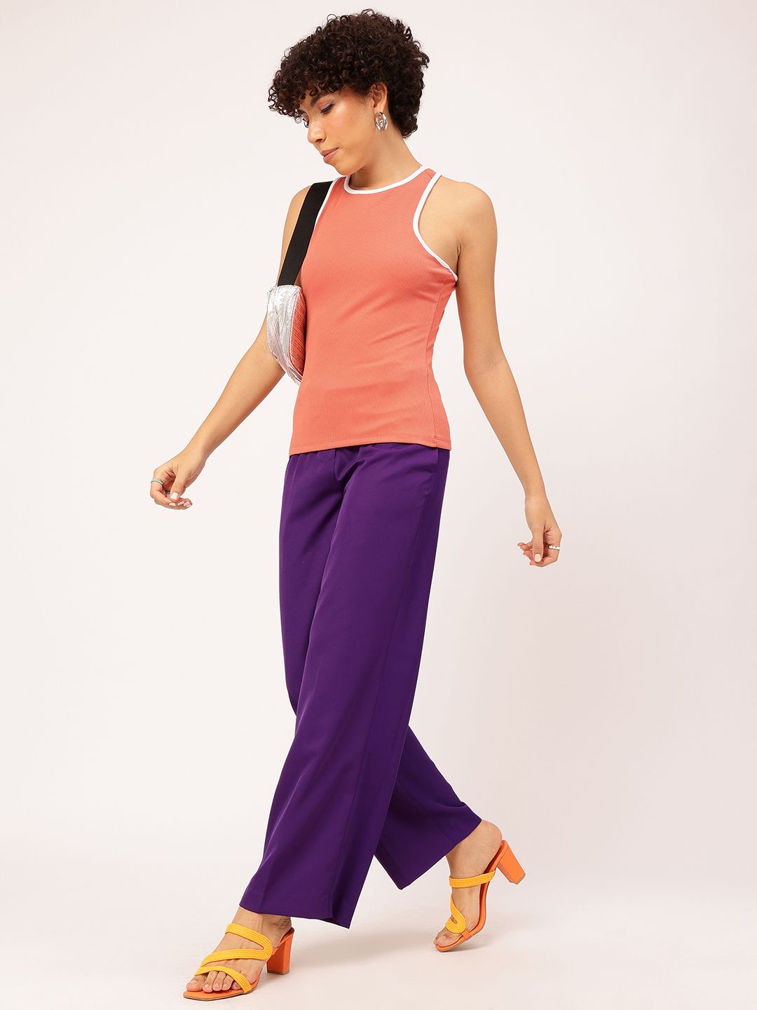 DressBerry Retro Racer Ribbed Tank Top