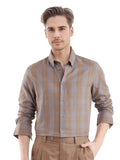 RARE RABBIT Men Comfort Opaque Checked Casual Shirt