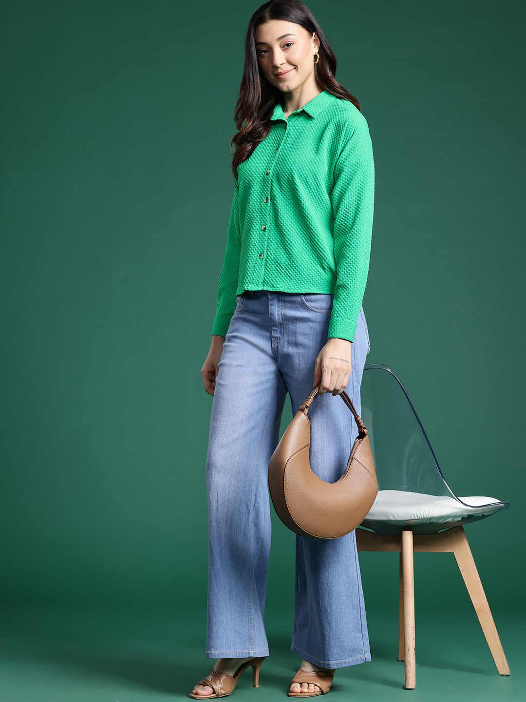 DressBerry Textured Casual Shirt