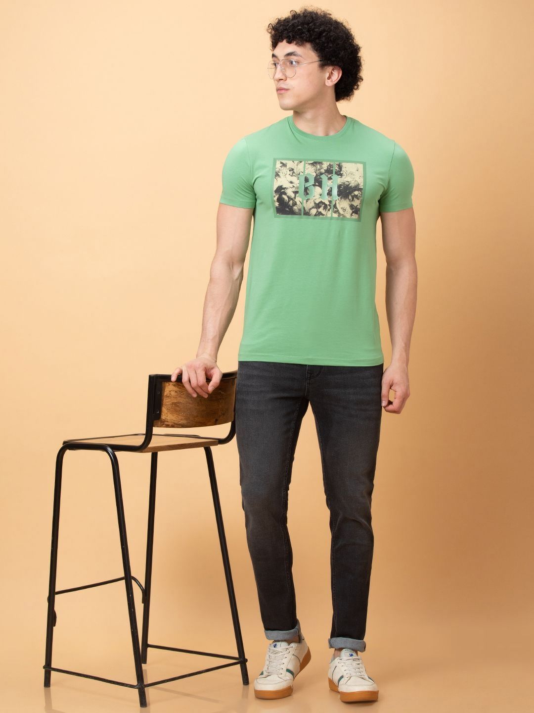 Being Human Men Printed Pockets T-shirt