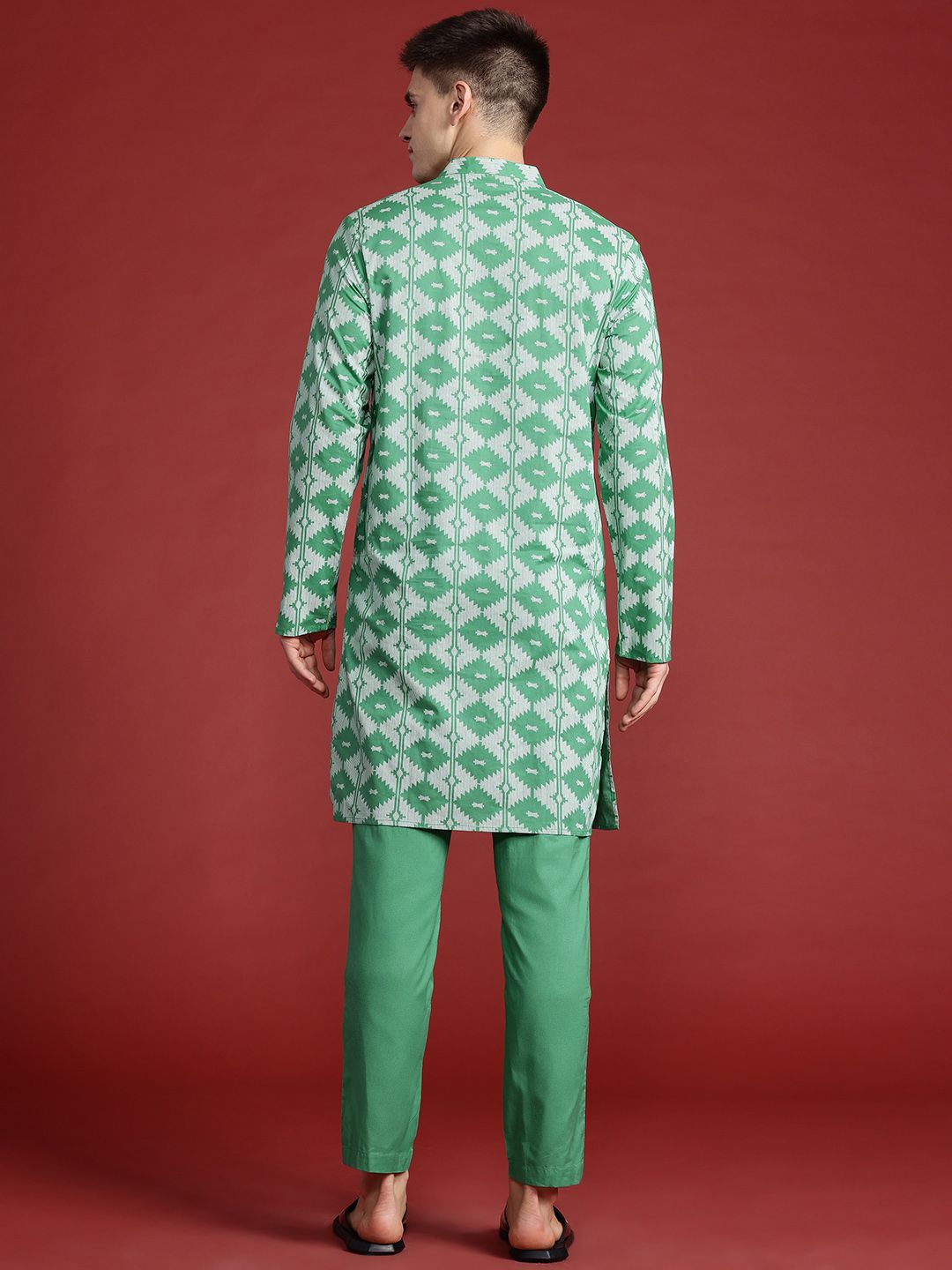 Anouk Printed Regular Pure Cotton Kurta with Trousers