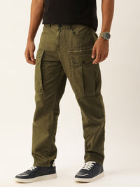 Bene Kleed Men Relaxed Cotton Cargos Trousers