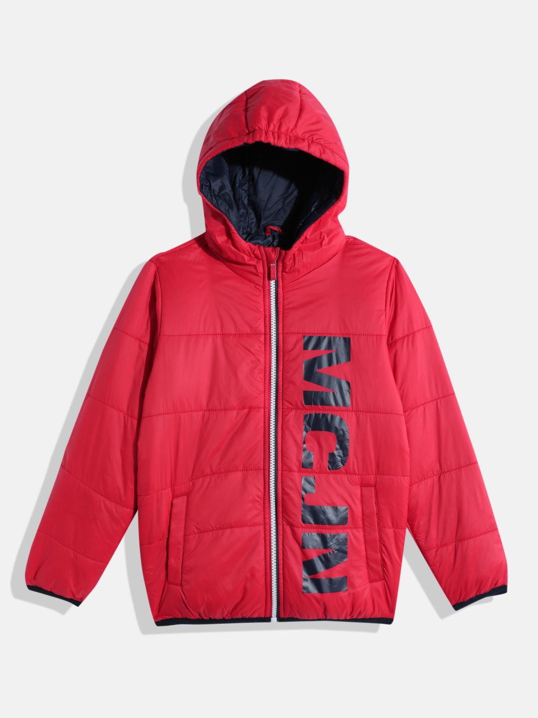 Monte Carlo Boys Typography Packable Puffer Jacket