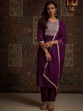 Indo Era Yoke Design Embroidered Regular Kurta With Trousers & With Dupatta