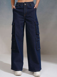 Tokyo Talkies Women Straight Fit Cargo Jeans