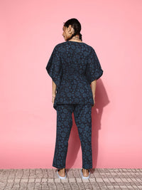 SANSKRUTIHOMES Printed Pure Cotton Tunic With Trousers