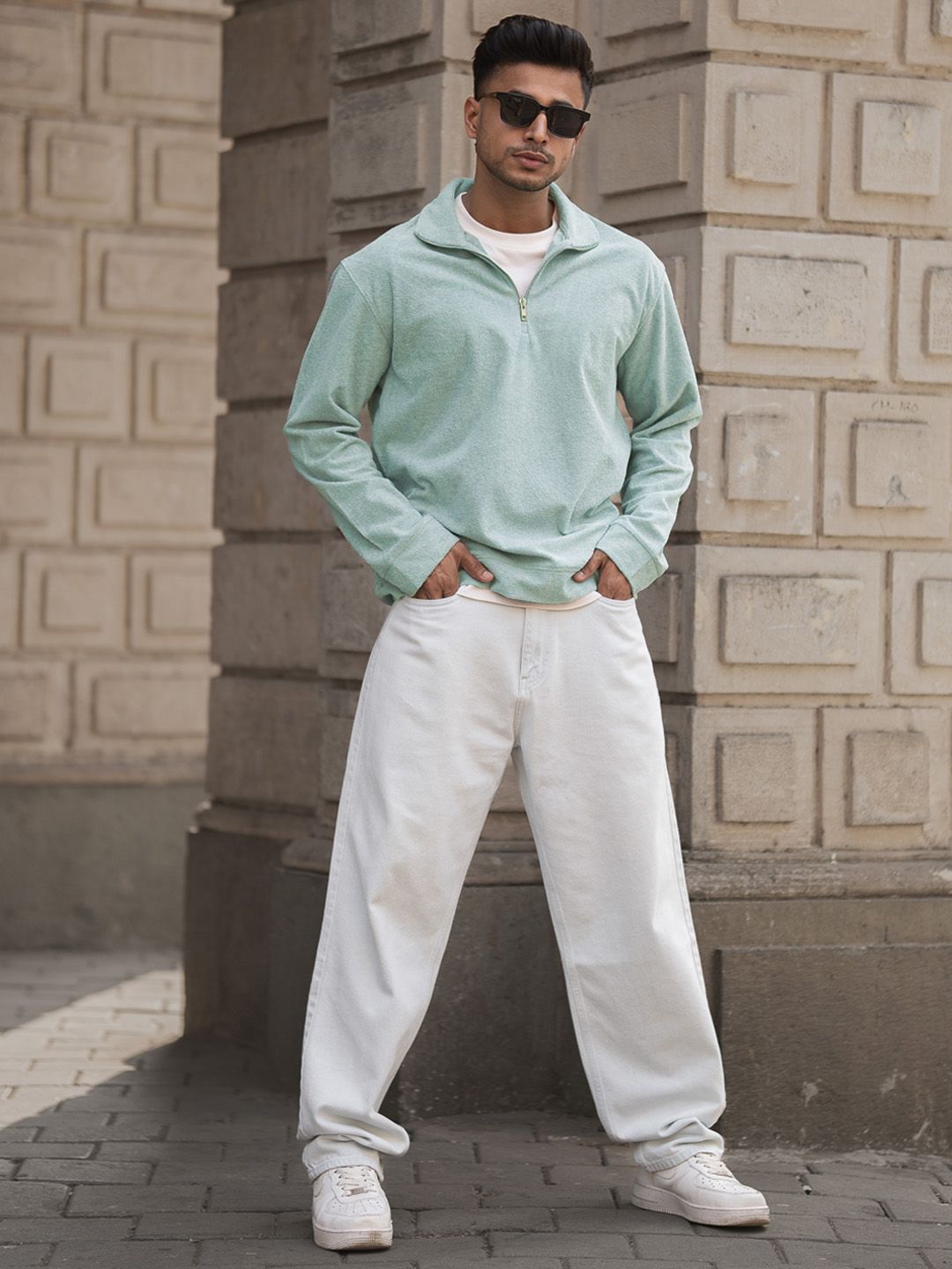 Powerlook Men Solid Polo Collar T-shirt