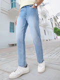 Urbano Fashion Men Straight Fit Heavy Washed Jeans Stretchable