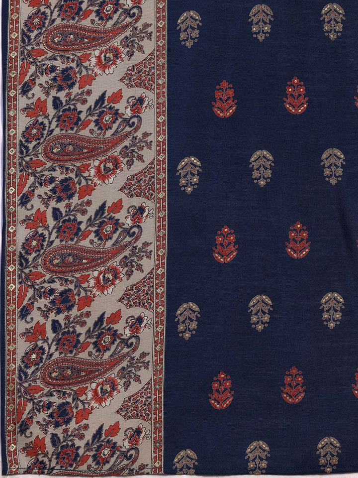 Libas Floral Printed Kurta with Salwar & With Dupatta