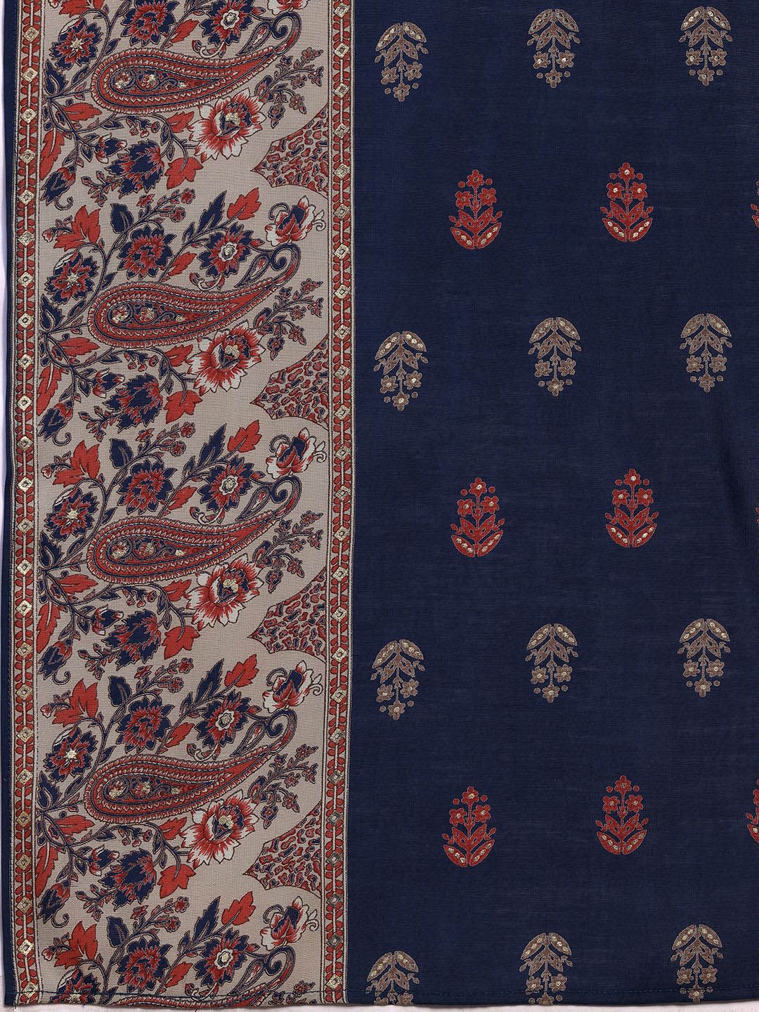 Libas Floral Printed Kurta with Salwar & With Dupatta