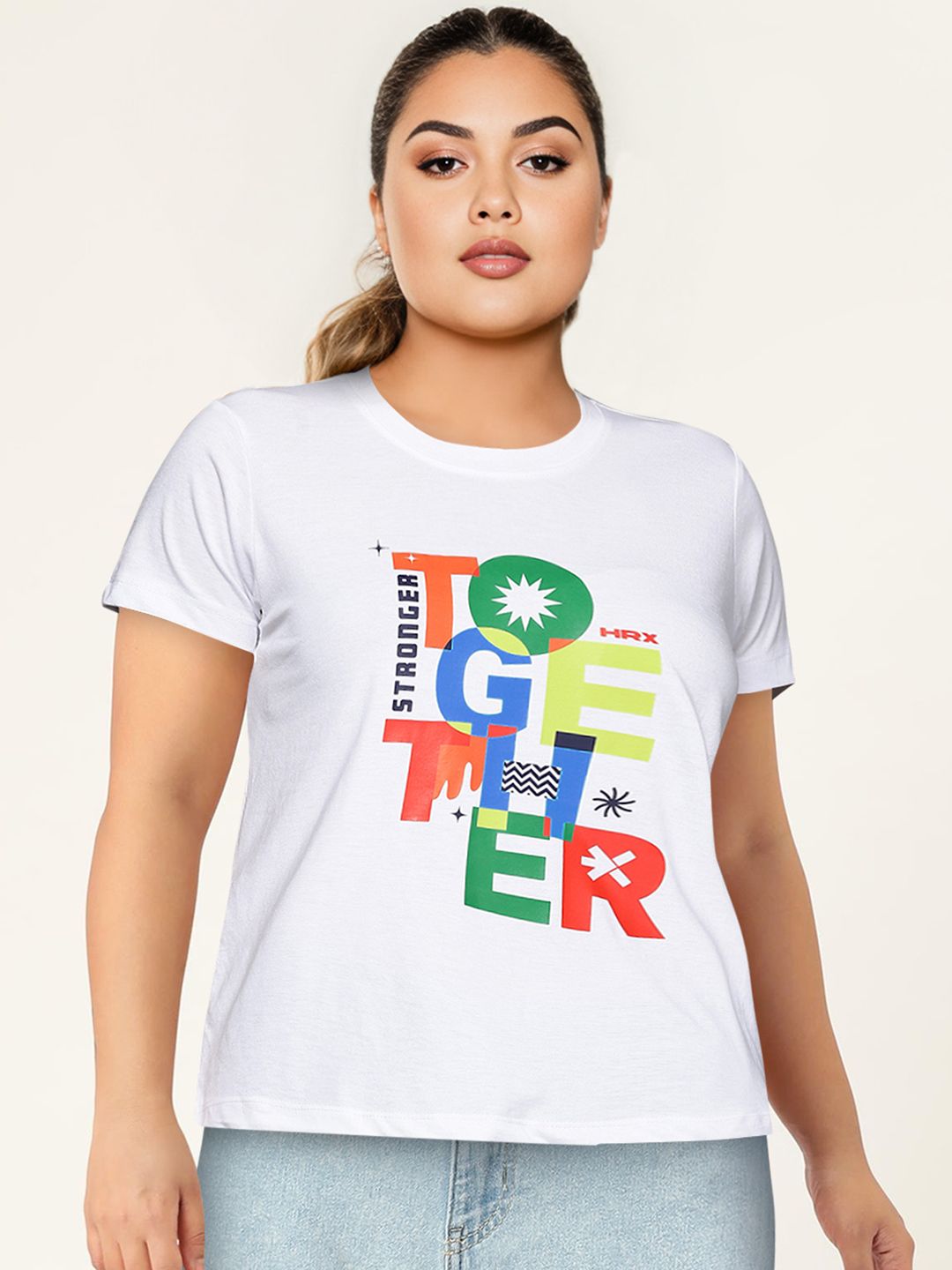 HRX by Hrithik Roshan Printed Casual T-shirt