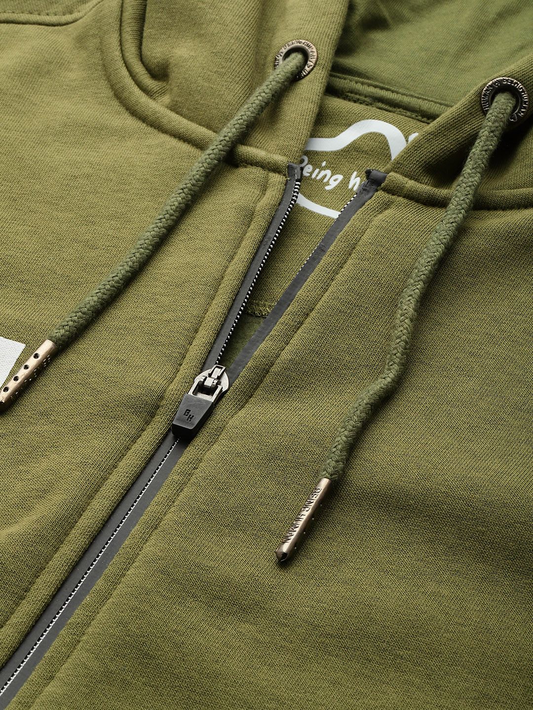 Being Human Brand Logo Printed Hooded Sweatshirt