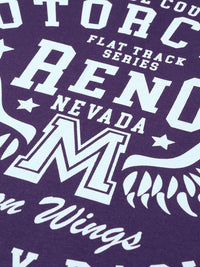 DILLINGER Men Navy Blue Typography Printed Pure Cotton Oversized T-shirt