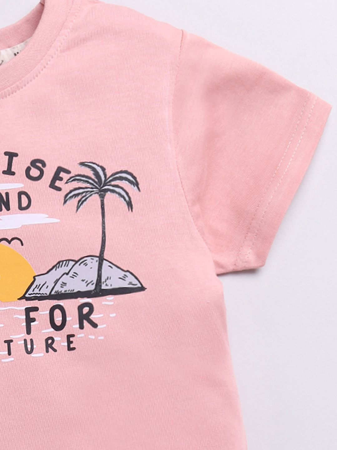 Happy Faces Boys Pure Cotton Typography & Graphic Printed T-shirt