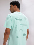 HRX by Hrithik Roshan Conversational Print Drop-Shoulder Sleeves Yoga T-shirt