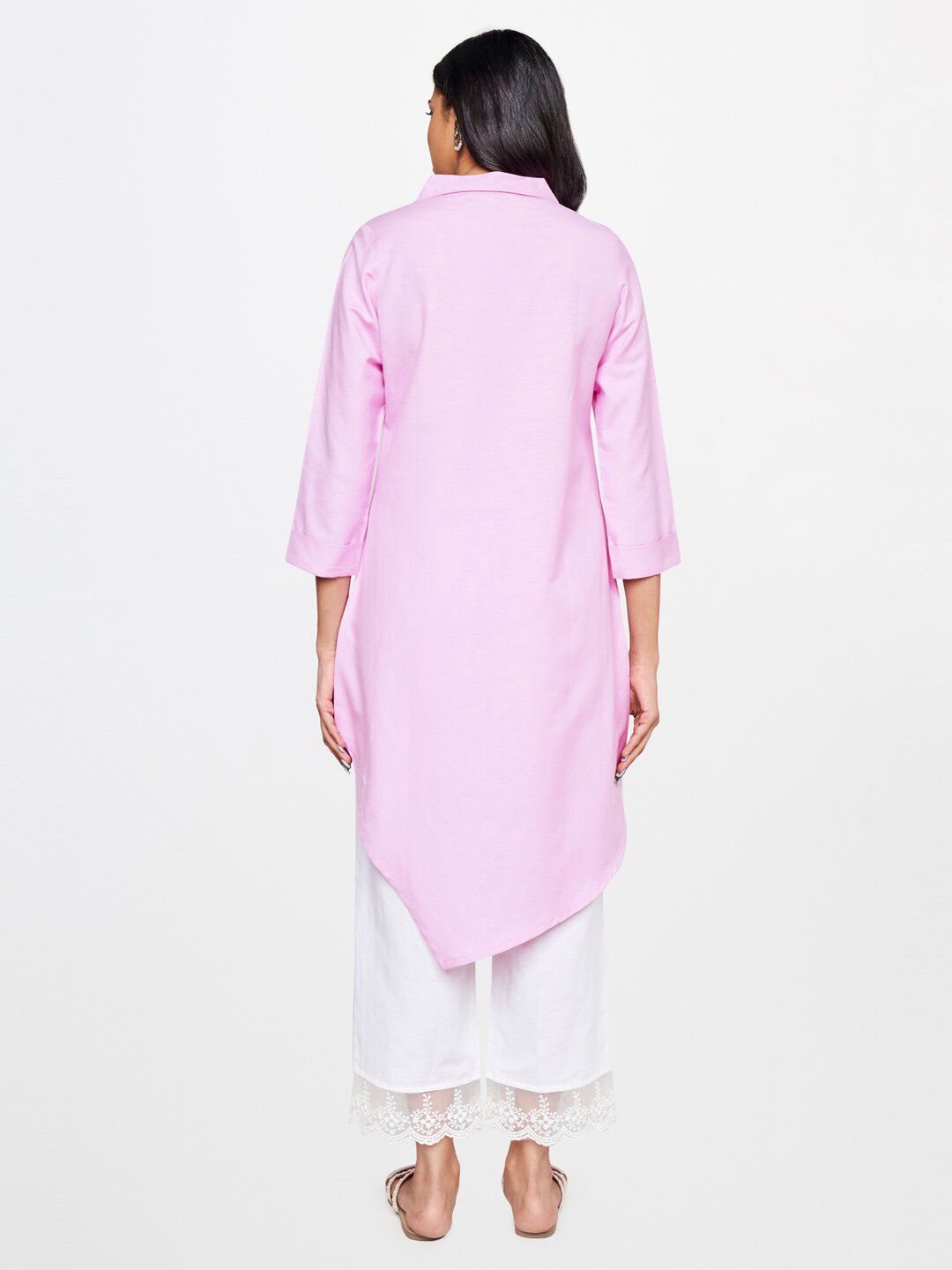 Global Desi Asymmetric Hem A-Line Kurta