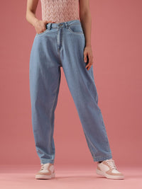 DressBerry Women Slouchy Fit High-Rise Light Fade Stretchable Jeans