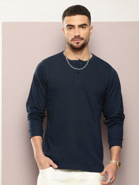 DILLINGER Men Henley Neck T-shirt