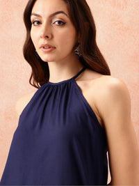 all about you Halter Neck High Slit Kurta with Trousers