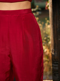 Indo Era Ethnic Motifs Embroidered V-Neck Thread Work Kurta with Trousers & Dupatta