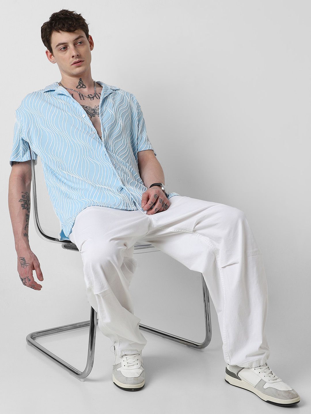 VASTRADO Men Classic Opaque Striped Casual Shirt