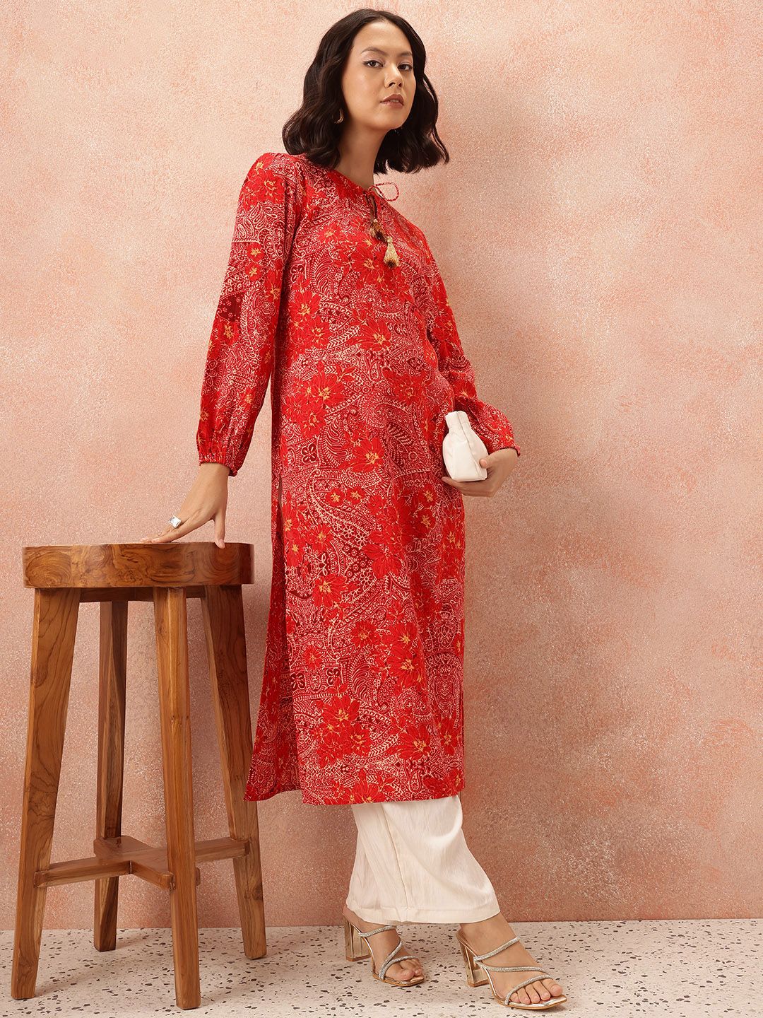 all about you Printed Straight Kurta