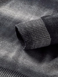 THE BEAR HOUSE Striped Drop-Shoulder Sleeves Acrylic Pullover Sweatshirt