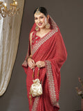 Saree mall Bandhani Festive Pure Georgette Sarees