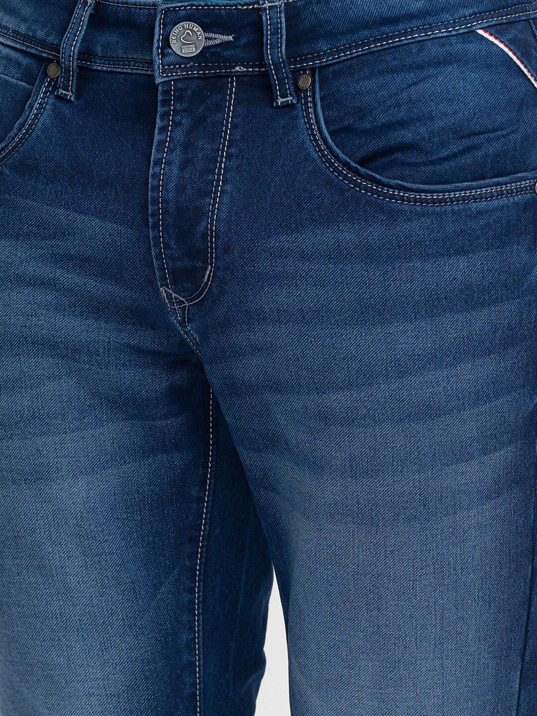 Being Human Men Skinny Fit Heavy Fade Jeans