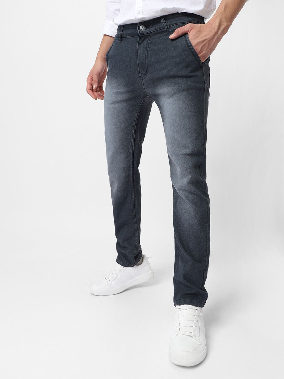 Urbano Fashion Men Regular Fit Washed Stretchable Jeans