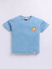Happy Faces Boys Garfield Printed Pure Cotton T-shirt
