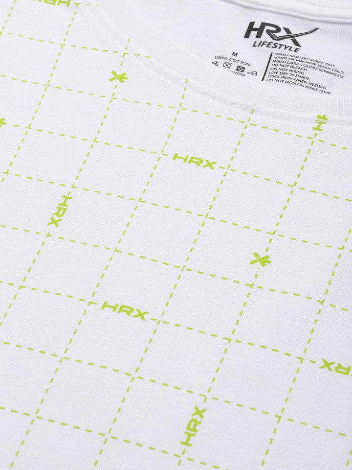 HRX by Hrithik Roshan Printed Drop-Shoulder Sleeves Pure Cotton Relaxed Fit T-shirt