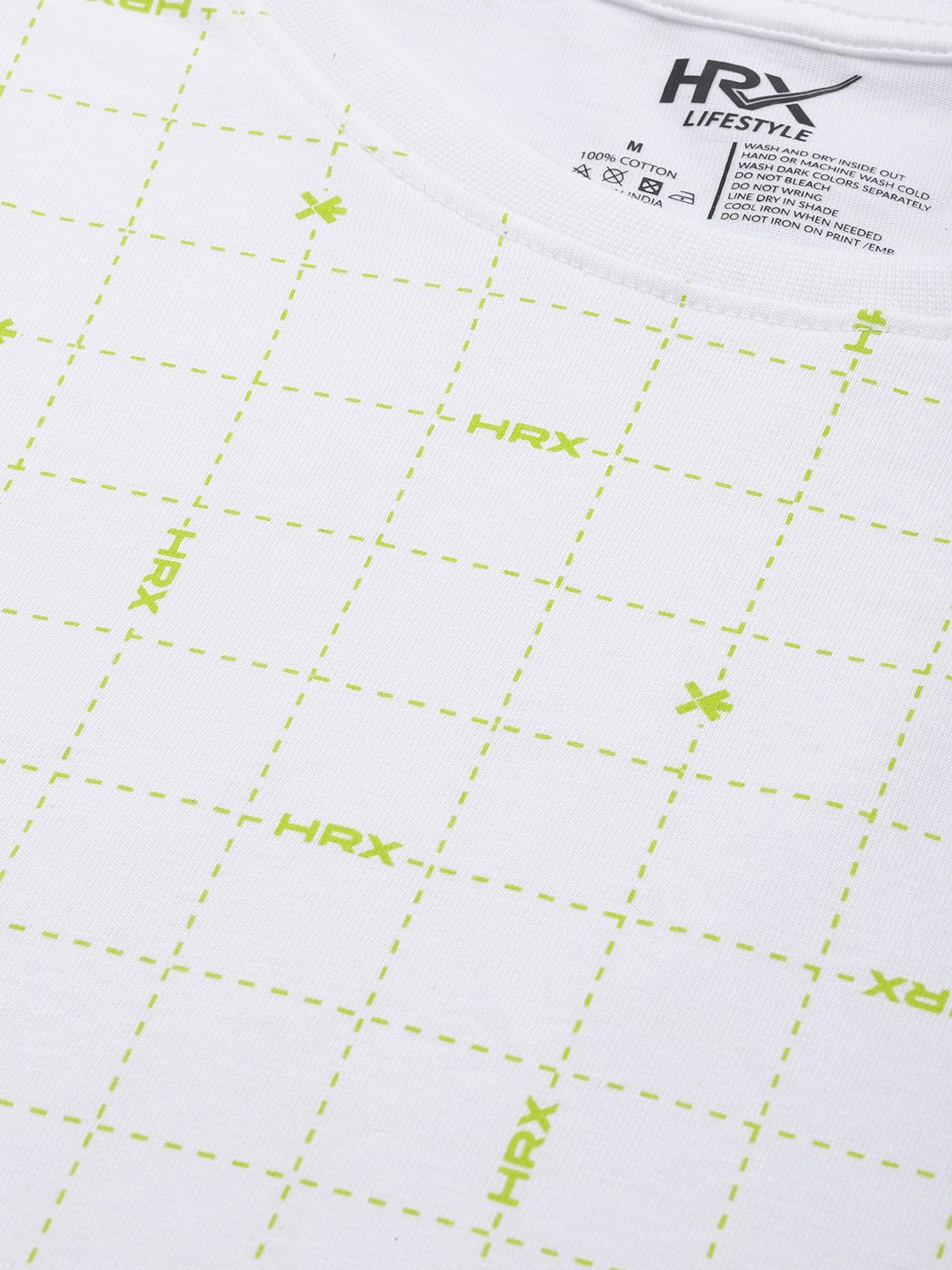 HRX by Hrithik Roshan Printed Drop-Shoulder Sleeves Pure Cotton Relaxed Fit T-shirt