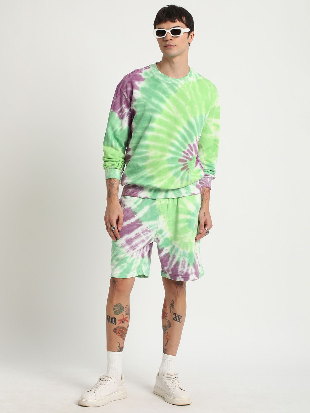 THE BEAR HOUSE Tie & Dye Pure Cotton Pullover