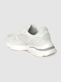 HRX by Hrithik Roshan Men White Solid Chunky Sneakers