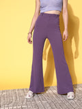 SASSAFRAS Women High-Rise Bootcut Trousers