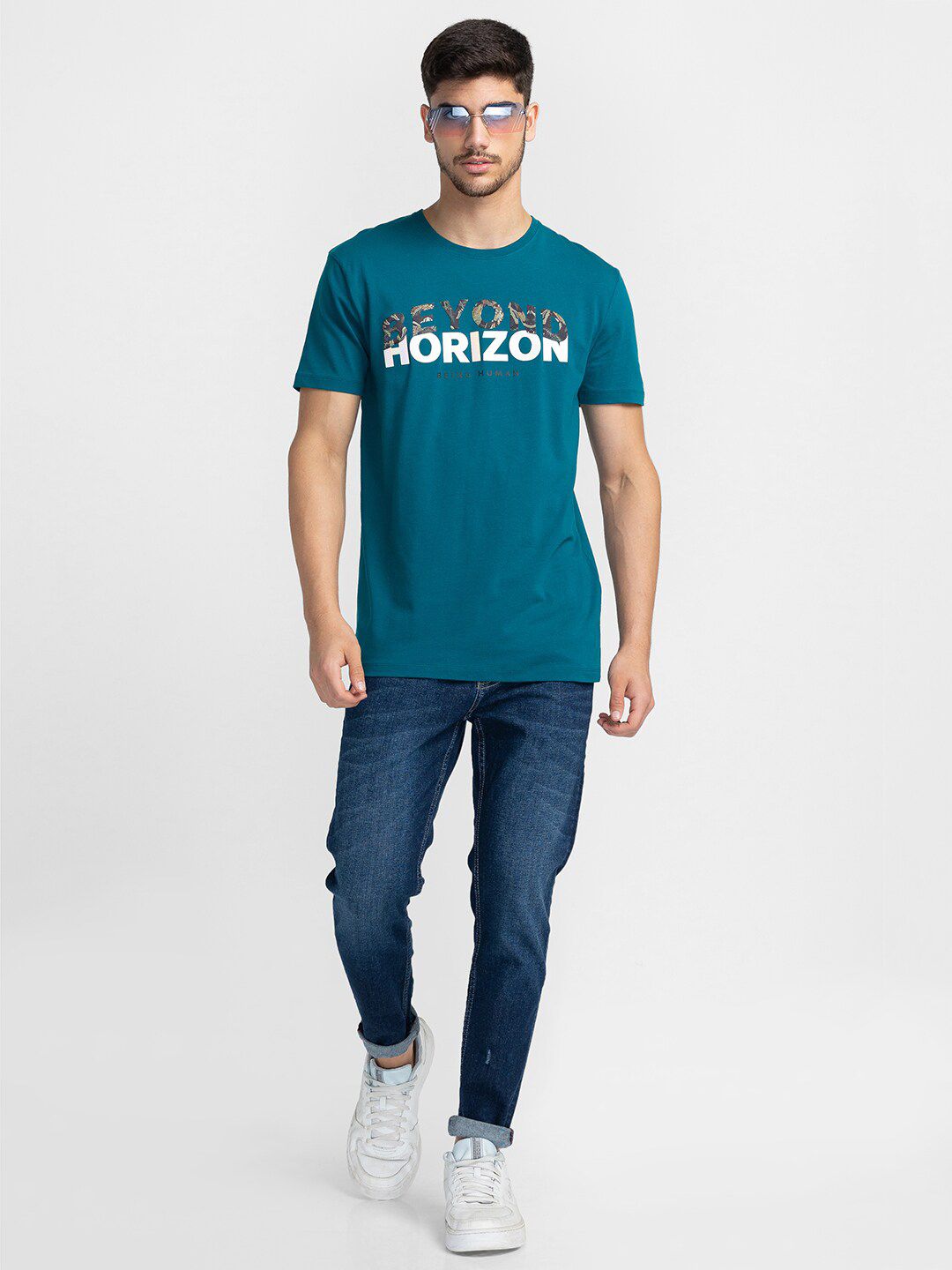 Being Human Typography Printed Short Sleeves T-shirt